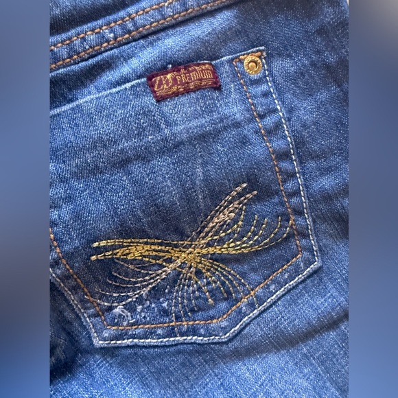 vintage Zana Di  jeans blue cuffed women zipper button size 11 - Picture 3 of 16